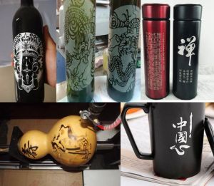 青岛胶南酒瓶葫芦工艺品激光雕刻机